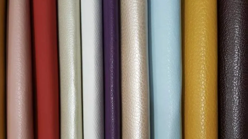 Colorful PU synthetic leather rolls used for custom golf gloves